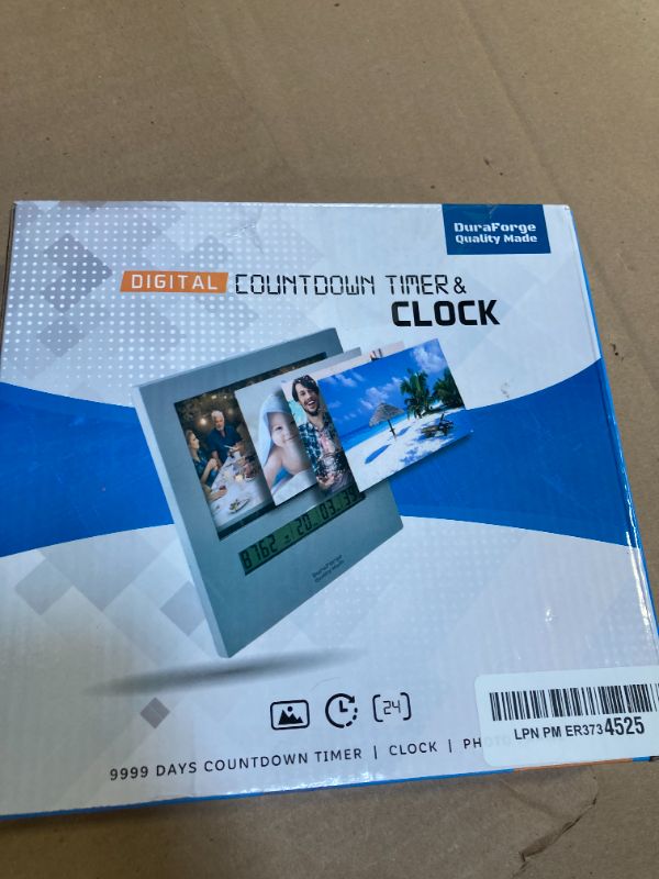 Photo 1 of Wedding Countdown Clock with Large Digital Display Day Timer is Also a 4x6 Picture Frame Use it as a Reusable Advent Calendar or Count Down to New Baby, Honeymoon Vacation Xmas Retirement