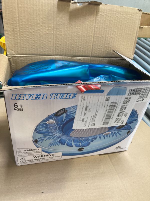 Photo 1 of Jasonwell Inflatable River Tube Float -  Float Pool Floats Lake Premium Water Tubes for Floating Recreational River Raft Lounge Floaties 