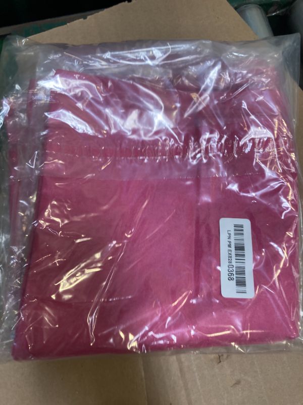 Photo 1 of Kevin Textile Pack of 2 Waterproof Pillow Covers - Valentines Day Decorative Throw Covers for Patio Tent Bed Sofa Living Room - 16x16 Inch Hot Pink Checkered