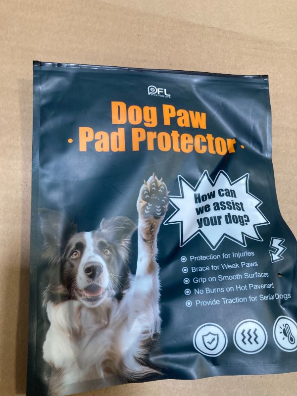 Photo 1 of Anti Slip Dog Paw Protector Pads for Senior Dogs, Paw Pads for Dogs Traction, Disposable Self Adhesive Paw Grips for Old Dog on Slippery Hardwood Floor, Black  (48pcs) XXL (61-80lbs)