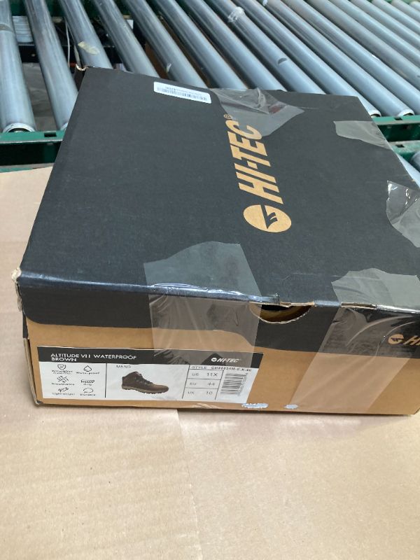 Photo 1 of Size 11--HI-TEC Altitude VI I WP Leather Waterproof Men's Hiking Boots, Work Boots for Men, Outdoor Trekking Trail and Backpacking Shoes with Michelin Rubber Outsoles - Dark Brown Tan, 11 Extra Wide