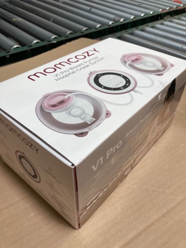 Photo 1 of Momcozy Breast Pump V1 Pro Hospital-Grade, Hands-Free & Portable Wearable Pump, Upgraded Electric Pump with 3 Fine-Tuned Rhythms|15 Levels, Come with Leak-Proof DoubleFit Flange, Cozy Red.