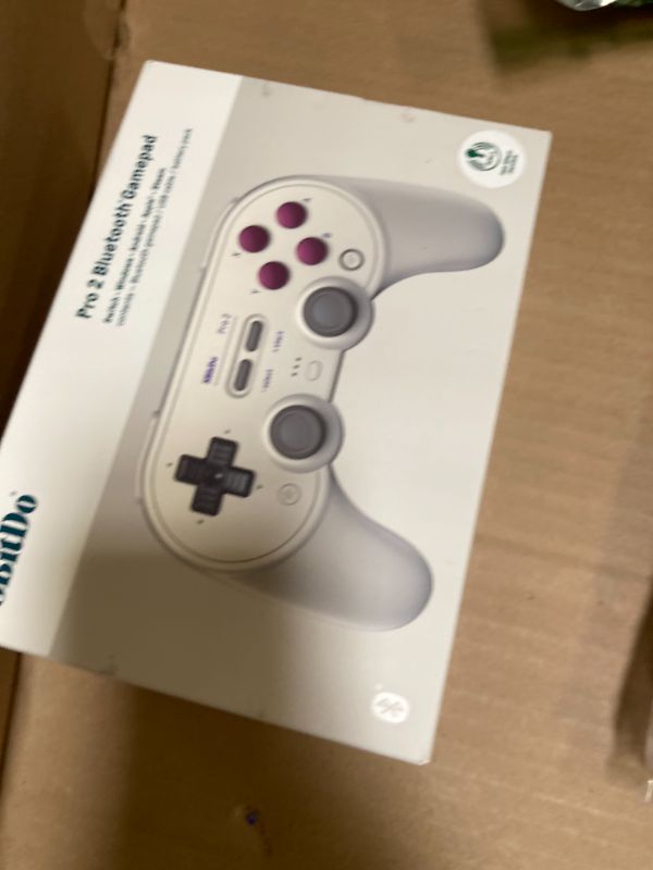 Photo 1 of 8Bitdo Pro 2 Bluetooth Controller for Switch/Switch 2, Hall Effect Joysticks, 2 Pro Back Paddle Buttons, Wireless Gaming Controller for Switch, PC, Android, and Steam Deck & Apple (G Classic Edition)