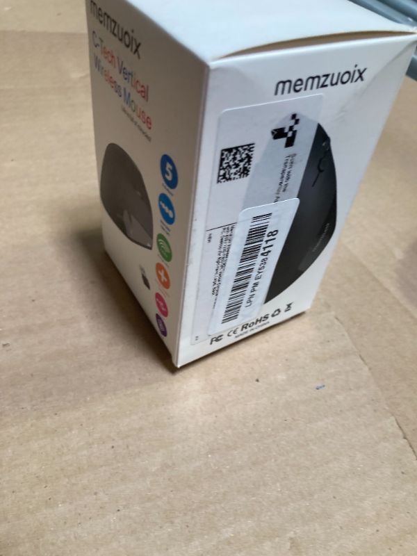 Photo 1 of memzuoix Wireless Ergonomic Mouse,Upgraded 2.4G Optical Cordless Mice with 800/1200/1600 DPI,Vertical Computer Wireless Mouse for Laptop,Mac,PC,Desktop (for Right Hand,Large)-Black