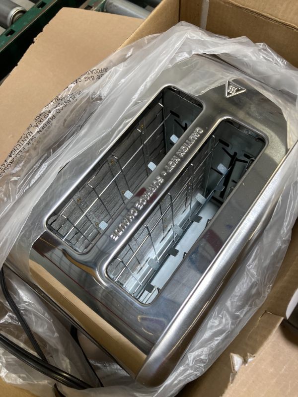 Photo 1 of Simple Deluxe 2-Slice Toaster, 6 Browning Setting and 3 Function, Extra Wide Slot & Removable Crumb Tray, for Bread & Waffle, Silver