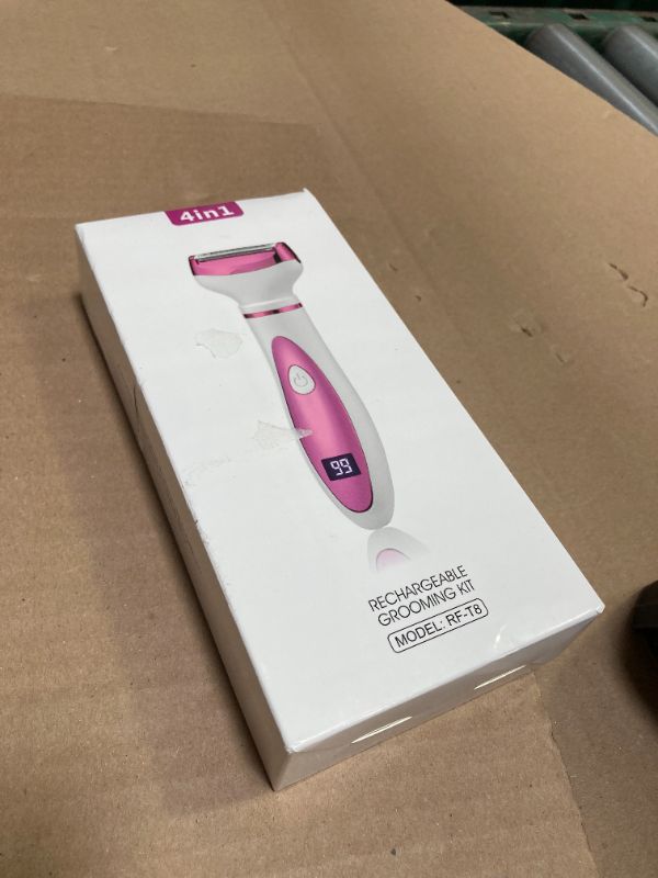Photo 1 of Beanify Electric Razor for Women Men,4 in 1 Painless Ladies Wet & Dry Body Razors and Facial Hair Remover,Rechargeable Led Display Hair Removal Kit for Nose Face Body Leg Bikini Arm Hair (Pink)