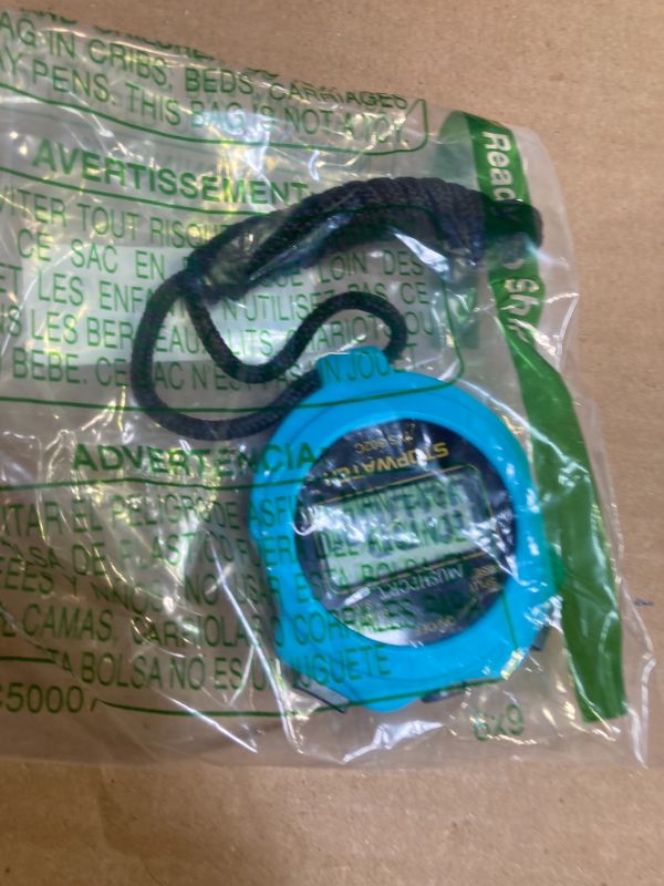 Photo 1 of MUSHPORT Stopwatch Timer Only Stopwatch Mode, ON/Off Silent Simple Operation, Without Clock Date Countdown, Digital Stop Watch for Sports Kids Coaches Swimming Running, Blue