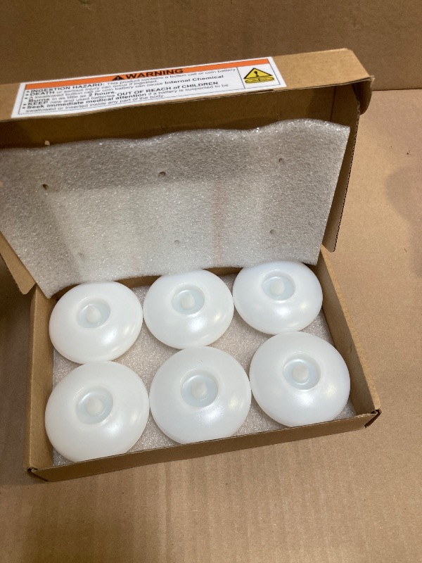 Photo 1 of Homemory 6 Pack 3” Flameless Led Floating Candles, 200 Hour White Battery Operate Waterproof Tealights for Cylinder Vases, Centerpieces at Wedding Decor, Party, Pool