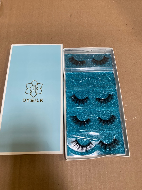 Photo 1 of DYSILK Lashes False Eyelashes - Eye Lashes Mink Lashes 5 Pairs 6D Lashes Pack Fluffy Lashes Fake Eye Lashes Natural Look Wispy Eyelashes Strip Lash Faux False Eyelashes Extensions Kit | 001-15mm
