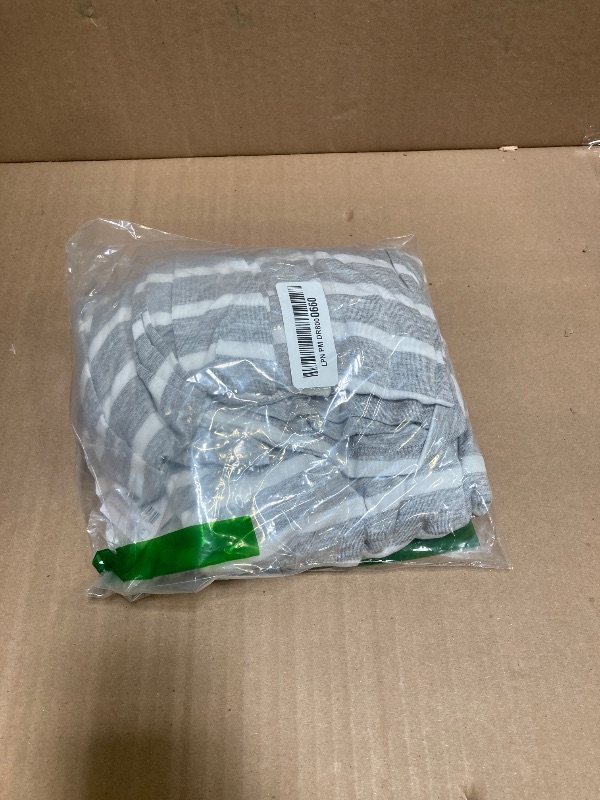 Photo 1 of Amazon Essentials Women's Short-Sleeve Maxi Dress, Flowy, Grey Heather French Stripe, Medium