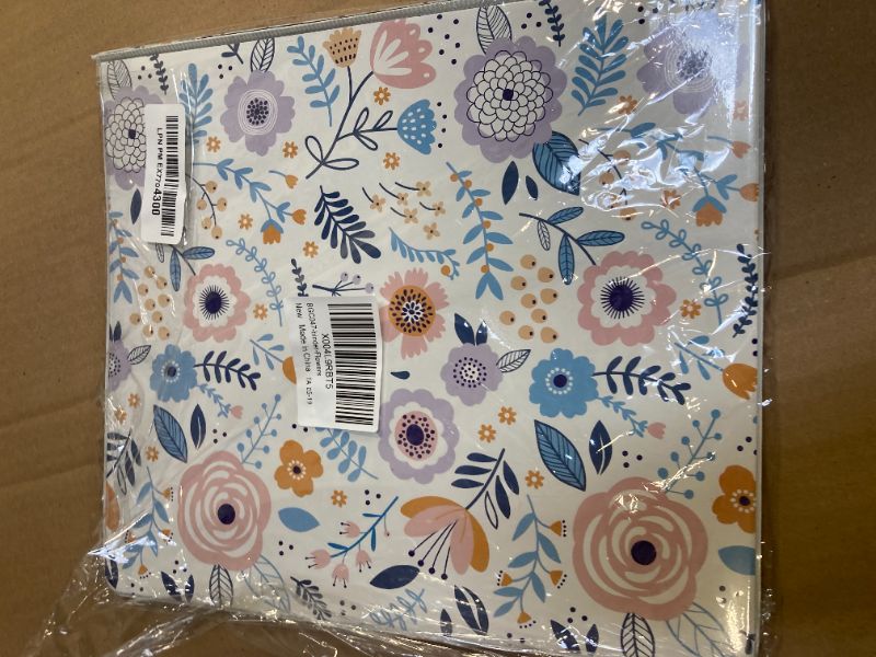 Photo 1 of Eyrozill Floral 3 Ring Binder 1 Inch, Decorative Recipe Binders, Client Records with Clear Interior Pockets for Letter-Size(11" x 8.5") Paper, PVC Cover (Floral)