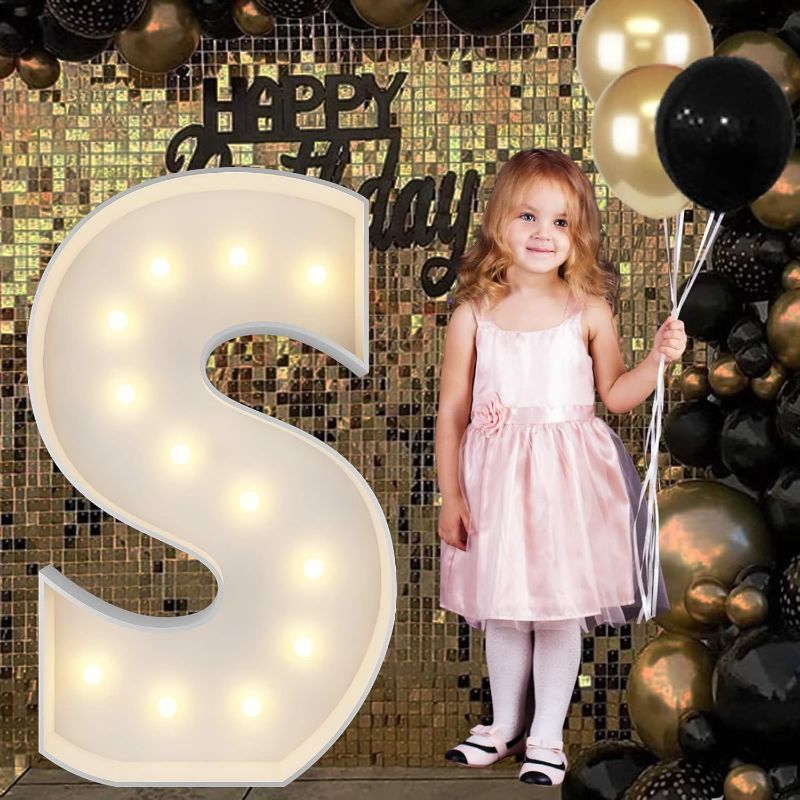 Photo 1 of 4FT Marquee Letter S for Party Decorations