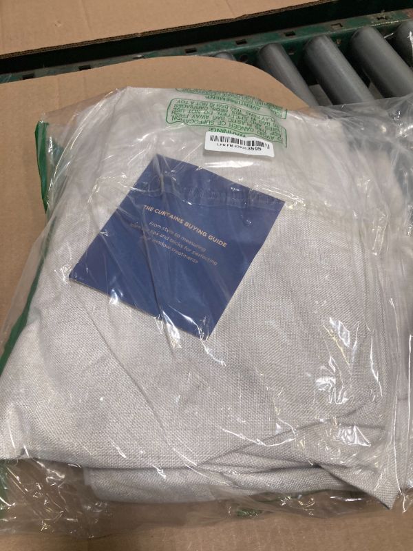 Photo 1 of 100% Blackout Shield Linen Blackout Curtains for Bedroom 84 Inches Long, Back Tab/Rod Pocket Living Room Drapes, Thermal Insulated Blackout Curtains 2 Panels Set, 50" W x 84" L, Beige