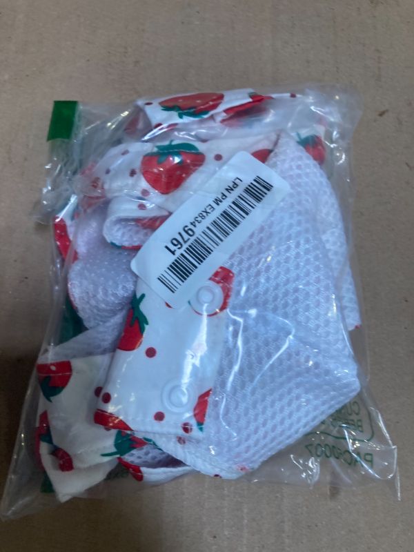 Photo 1 of ABRRLO Cute Dog Dress Small Dog Clothes for Girls Female Puppy Outfits Red Strawberry Pet Summer Clothes Bowknot Doggy Cat Princess Dresses Harness for Holiday Birthday Party Costume Clothing (Red,M)