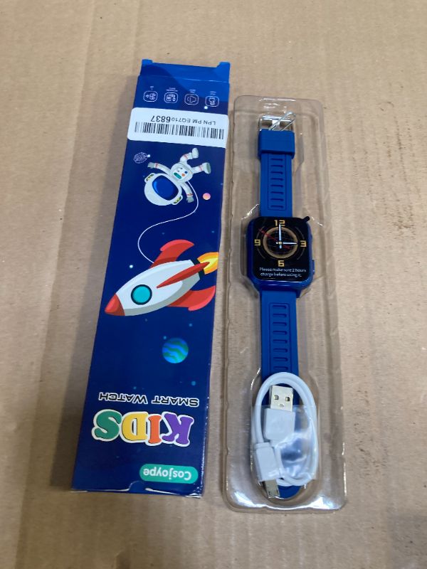 Photo 1 of Smart Watch for Kids with 24 Puzzle Games, HD Touch Screen, Camera, Music Player, Pedometer, Alarm Clock, Calculator, Flashlight - 12/24hr Kids Watches Gift for 4-12 Year Old Boys