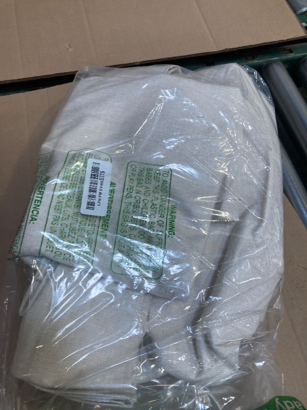 Photo 1 of 100% Blackout Shield Linen Blackout Curtains for Bedroom 84 Inches Long, Back Tab/Rod Pocket Living Room Drapes, Thermal Insulated Blackout Curtains 2 Panels Set, 50" W x 84" L, Cream