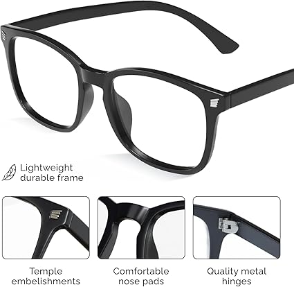Photo 1 of livho High Tech Blue Light Glasses - Advanced up to 99% Blue Light Blocking Computer Glasses - Screen Fatigue & UV Protection