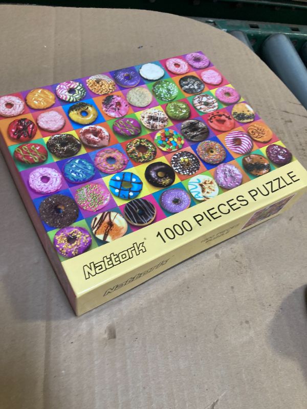 Photo 1 of Jigsaw Puzzles 1000 Pieces for Adults, Families (Donuts) Pieces Fit Together Perfectly