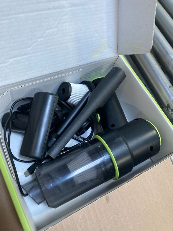 Photo 1 of CODN Handheld Car Vacuum Portable Cordless 12000PA, 2 in 1 Handheld Vacuum Cleaner and Air Duster with Multi-Nozzles and LED Light, Mini Hand Held Vacuum Rechargeable for Home, Car, Office, Pet Hair