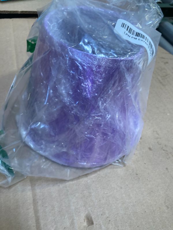 Photo 1 of Kichvoe Barrel Lamp Shade, Purple Deep Cone Hardback Fabric Lampshade Cloth Small Lampshade Floor Table Light Covers Replacement for Chandelier Floor Table Lamp