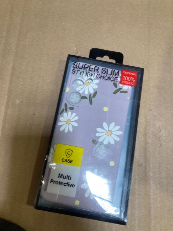 Photo 1 of LEECG for Samsung Galaxy A55 5G Case Creative Design Flower Pattern A55 5G Case Slim Soft Silicone Protective Samsung A55 5G Phone Cover 6.6 inch-Daisy Purple