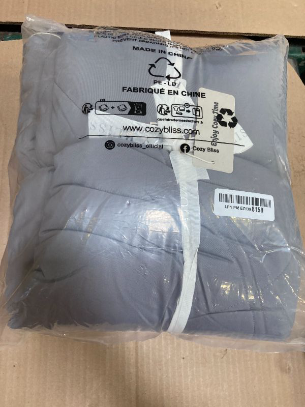 Photo 1 of Cozy Bliss Cooling Comforter King Size, Cooling Blankets for Hot Sleepers and Night Sweats,Dark Light Gray Summer Comforter for King Size Bed, Breathable Soft Lightweight Silk Smooth