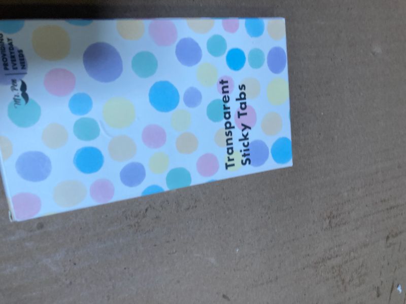 Photo 1 of Mr. Pen- Transparent Sticky Notes, 560 Pcs, Pastel Colors, Round Translucent Sticky Notes