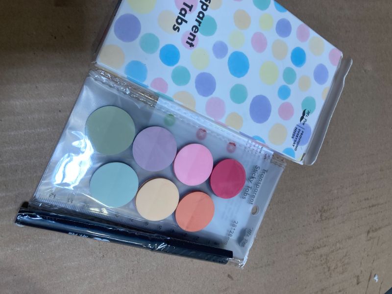 Photo 1 of Mr. Pen- Transparent Sticky Notes, 560 Pcs, Pastel Colors, Round Translucent Sticky Notes