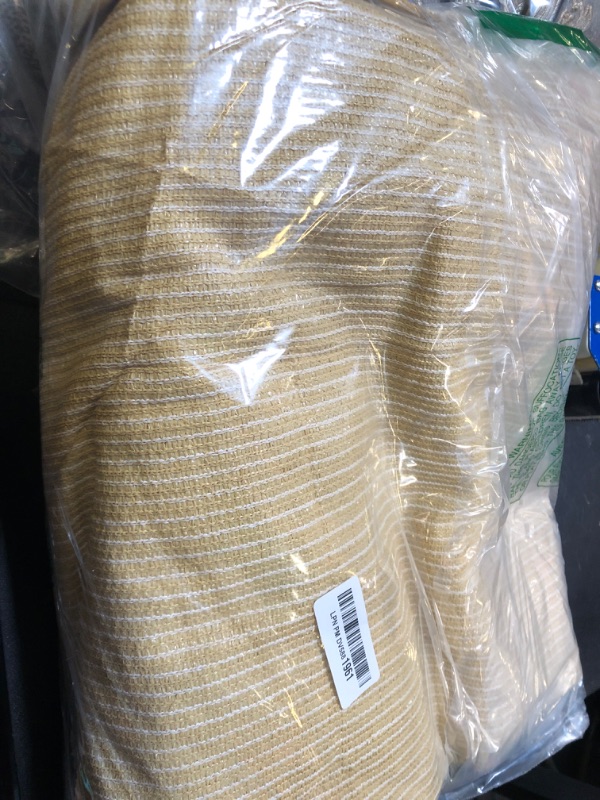 Photo 1 of Amgo 8' x 12' Beige Rectangle Sun Shade Sail Canopy Awning, UPF50+ AGTAPR0812, BN UV Blockage, Water & Air Permeable, Commercial and Residential, 3 Years Warranty (We Make Custom Size)