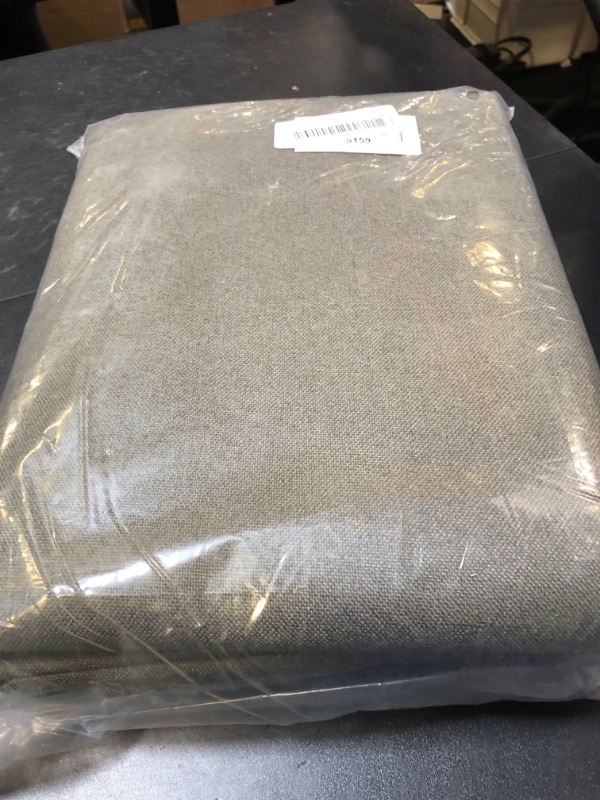 Photo 1 of 2 Panels Linen Textured 100% Blackout Curtains for Basement - Thermal Insulated Entryway Cottage Decor Curtains - Waterproof Farmhouse Grommet Curtains for Bathroom(W 52 x L 54 Inch Long,Olive Green)