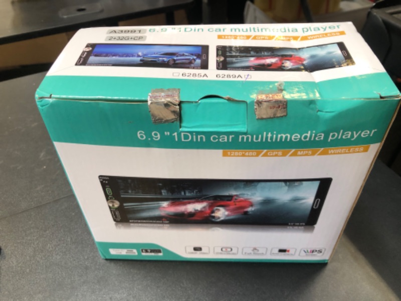 Photo 1 of Motorsi Single Din Car Stereo Radio with Wireless CarPlay & Android Auto 6.9 Inch Touch Screen Bluetooth Audio with GPS Navigation Mirror Link WiFi RDS Backup Camera MIC