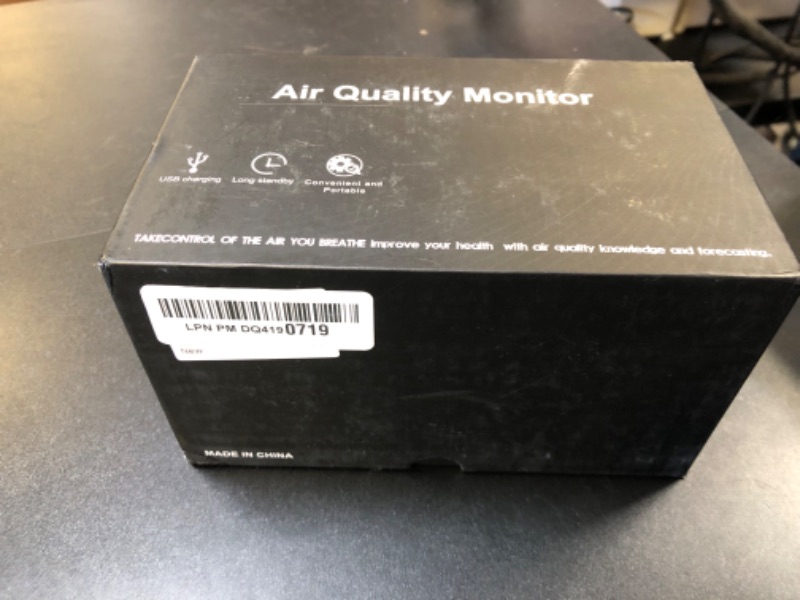 Photo 1 of 12 in 1 Air Quality Monitor Indoor- Portable Indoor Air Quality Meter for CO2, TVOC, PM2.5, PM1.0, PM10, Temperature, Humidity & Time Display?Dual Chip & High Accuracy?Air Quality Tester for Home