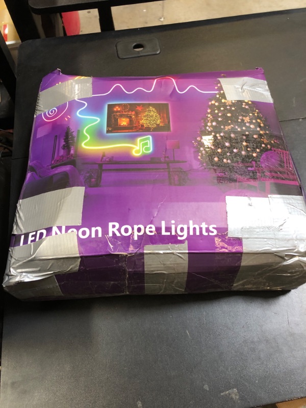Photo 1 of 200Ft Neon Rope Lights,Flexible Led Rope Lights Control with App/Remote,Multiple Modes Rope Lights,IP65 Outdoor RGB Led Neon Lights Waterproof,Music Sync Gaming Led Neon Light Strip for Bedroom Decor
