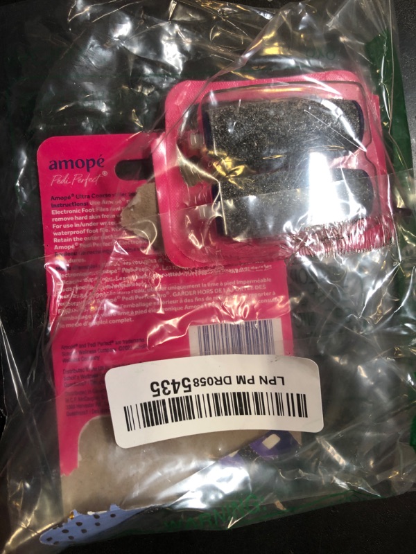 Photo 1 of Amope Pedi Perfect Electronic Foot File Refills - Ultra Coarse, Removes Hard and Dead Skin - 2 Count