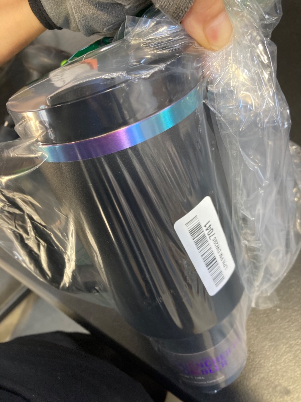 Photo 1 of STANLEY Quencher H2.0 Tumbler with Handle and Straw 40 oz | Flowstate 3-Position Lid | Cup Holder Compatible for Travel | Insulated Stainless Steel Cup | BPA-Free | Black Chroma
