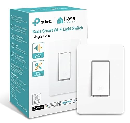 Photo 1 of Kasa Matter Smart Light Switch: Voice Control W/Siri, Alexa & Google Assistant | UL Certified | Timer & Schedule | Easy Guided Install | Neutral Wire
