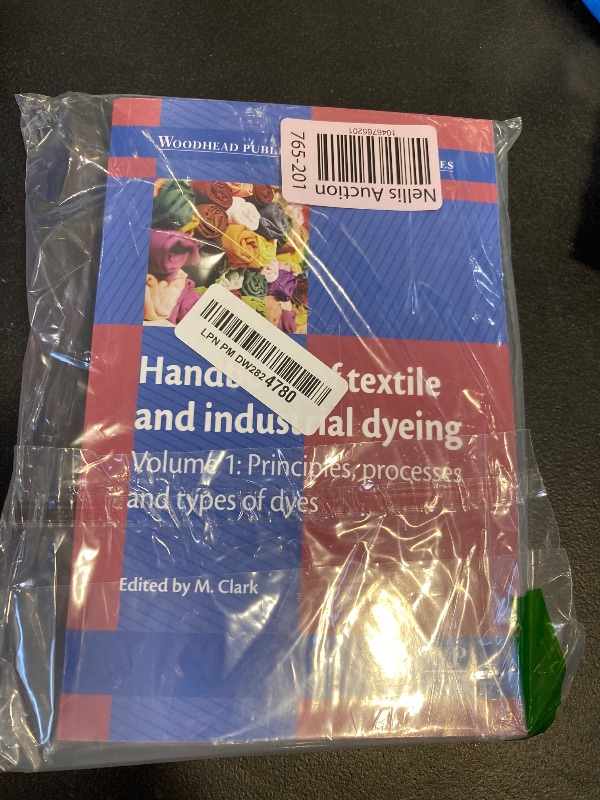 Photo 1 of Handbook of Textile and Industrial Dyeing: Principles, Processes and Types of Dyes (Woodhead Publishing Series in Textiles)