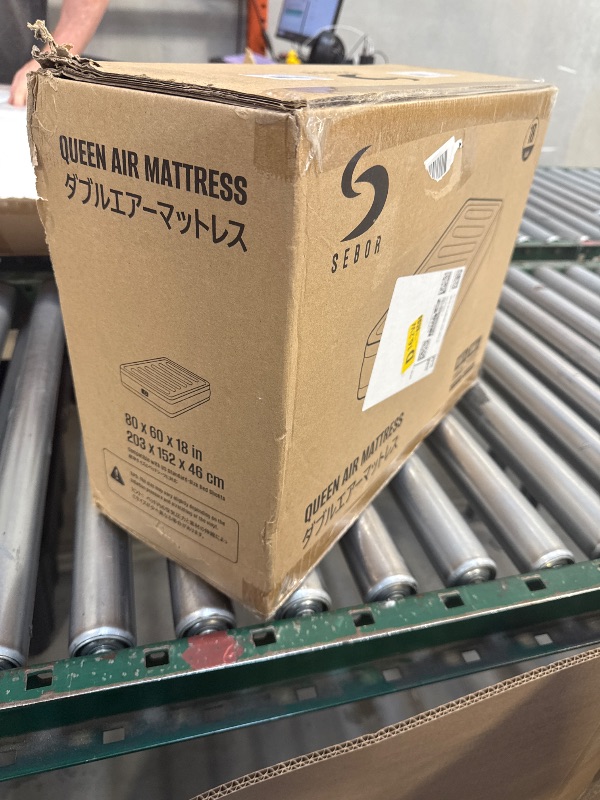 Photo 1 of Sebor Air Mattress Queen with Built in Pump, 18 inch Inflatable Mattress, Weight Capacity of up to 660 lb MAX, Durable Blow Up Mattress for Home&Guests