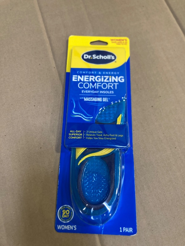 Photo 1 of Dr. Scholl’s Energizing Comfort Women’s Everyday Insoles with Massaging Gel - Clinically Proven, All-Day Energy and Comfort Inserts with Patented Triple Gel Design - Shock Absorbing, Arch Support