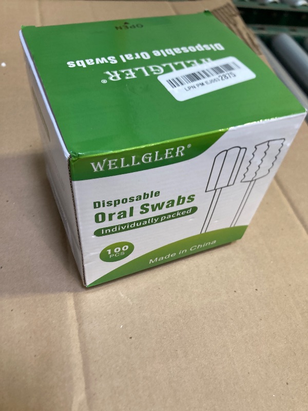 Photo 1 of Wellgler's Sterile Sponge Mouth Swabs,Disposable Oral Swabs,Individually Wrapped (100pcs,Pink)