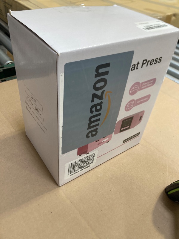 Photo 1 of JESIMAIK Hat Press, Mini Heat Press Machine for Caps, T-Shirt & More, Curved Heating Plate and Silicone Base, Fast Heating, No Crease, LCD Digital Temperature &Timer Control - Lake Blue