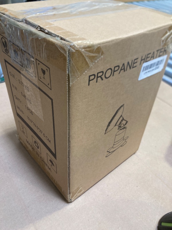 Photo 1 of Buyplus Portable Propane Heater, Portable Camping Heater Outdoor with Ignition, Control Valve, Gas Cylinder Base for Tent, Fishing, Garage