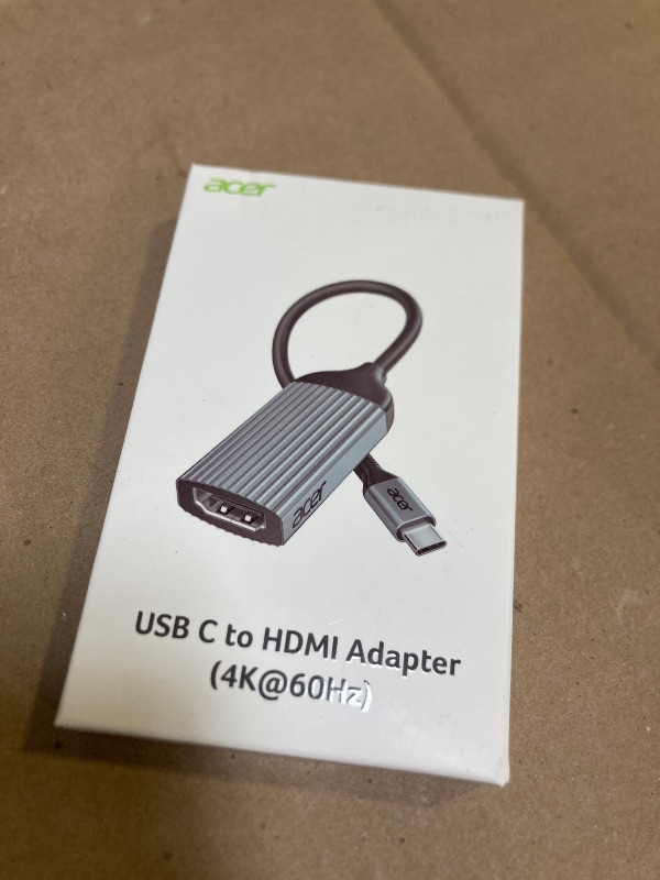 Photo 1 of acer USB-C to HDMI Adapter 4K@60Hz, (High Speed, Thunderbolt 3/4) Type C to HDMI Converter Compatible with MacBook Pro/Air, iPhone 16 15 Pro/Max, iPad Pro/Air, Surface, Dell XPS, Chromebook and More