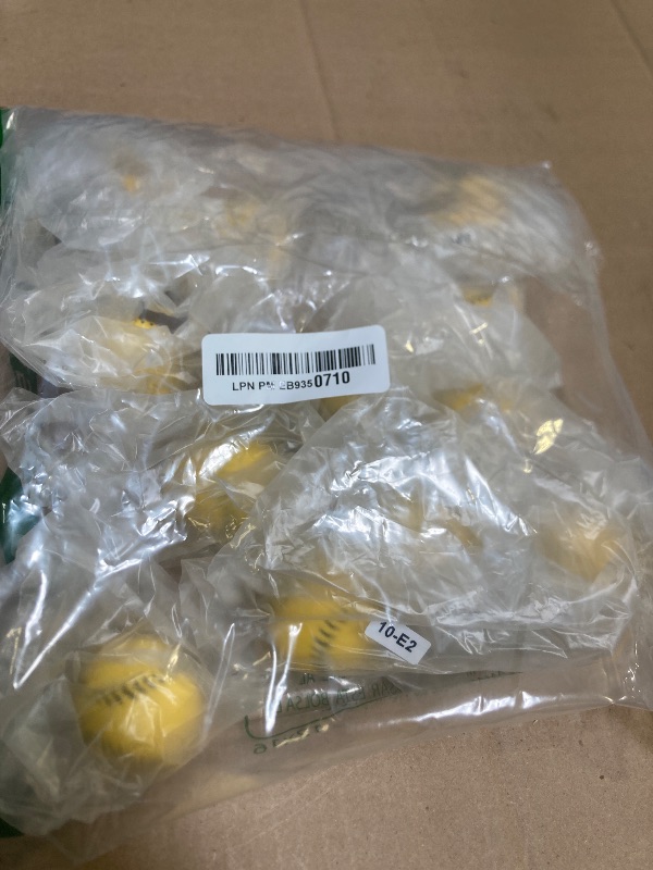 Photo 1 of Champion Sports 9" Dimpled Pitching Machine Baseballs - Molded Poylurethane - Indoor/Outdoor Use - JUGS®Compatible - Yelllow