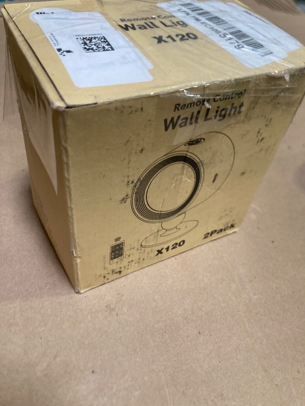 Photo 1 of Lightbiz LED Wall Lights, Wall Sconces 2 Pcs with Remote Rechargeable Battery Operated, 3 Color Temperatures & Dimmable Wall Lamp Magnetic 360° Rotation Wireless Light for Bedroom Living Room