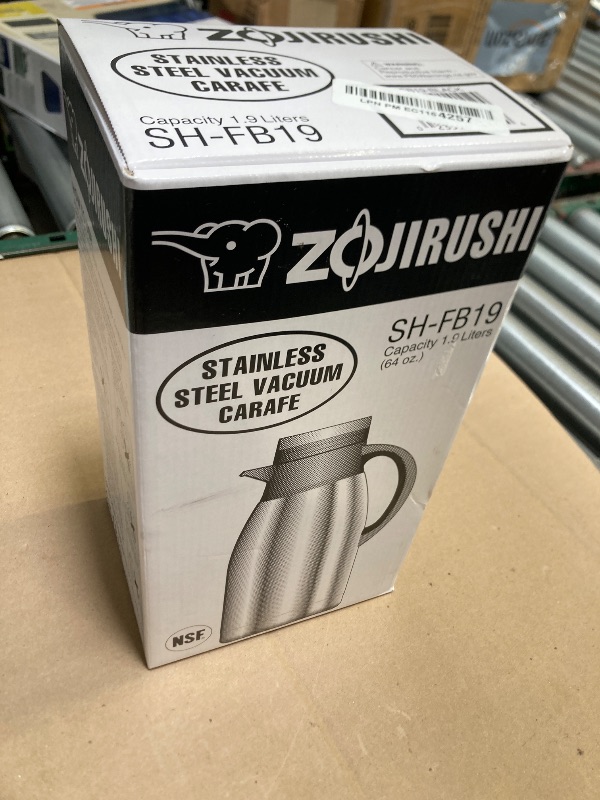 Photo 1 of Zojirushi Stainless Steel Vacuum Carafe with Brew-Thru Lid, 64-Ounce, Black