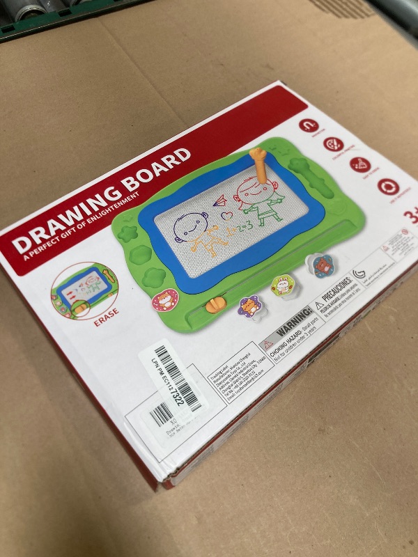 Photo 1 of Large Magnetic Drawing Board Toddler Toys for 3 4 5 6 Year Old Kids Girls Boys, Doodle Board Montessori Preschool Educational Travel Toys Gifts for 3 4 5 6 Year Old Etch Sketch Erasable Writing Pad