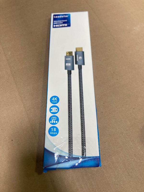 Photo 1 of LEADSTAR HDMI Cable 4K 15 ft / 4.5m, High Speed HDMI 2.0 Cord Braided | 4K@60Hz, Ultra HD, 2160p, ARC, HDR, 3D, HDCP 2.2 | for Xbox, PS5, TV, Laptop, Monitor