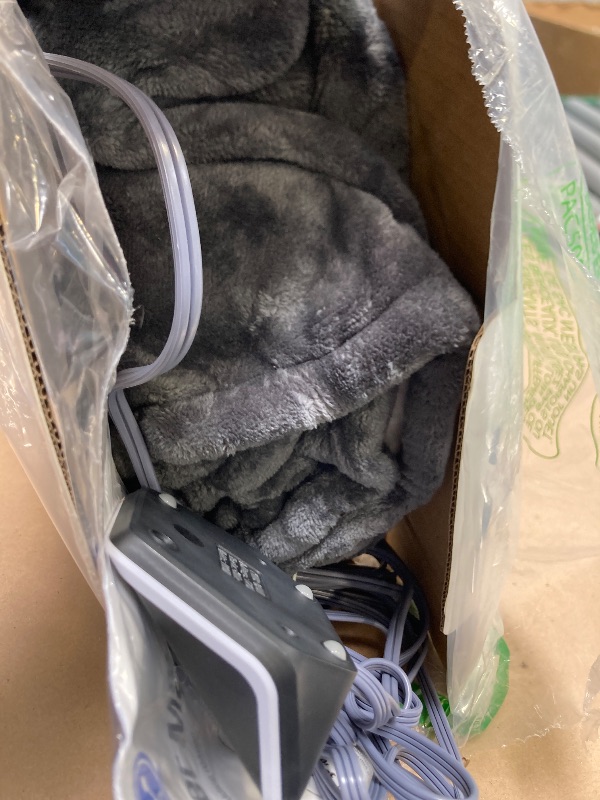 Photo 1 of Westinghouse Heated Blanket Twin Size, Soft Flannel to Sherpa Electric Blanket with 10 Heating Levels, 12 Hours Auto Off, Fast Heating, Machine Washable, 62x84 Inch, Charcoal