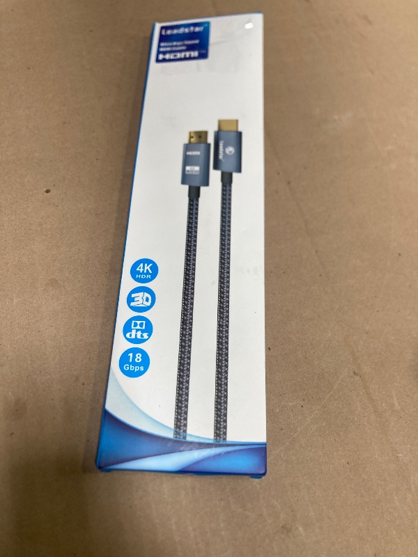 Photo 1 of LEADSTAR HDMI Cable 4K 15 ft / 4.5m, High Speed HDMI 2.0 Cord Braided | 4K@60Hz, Ultra HD, 2160p, ARC, HDR, 3D, HDCP 2.2 | for Xbox, PS5, TV, Laptop, Monitor